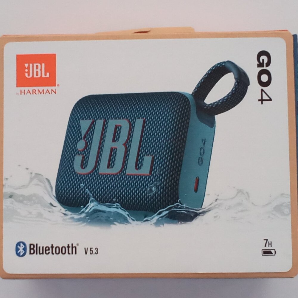 JBL GO 4 Bluetooth Wireless Speaker - Blue Model # JBLGO4BLUAM  ( NEW )